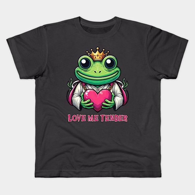 Frog Prince 06 Kids T-Shirt by Houerd